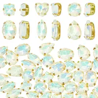 106pcs 6 Style Sew On Rhinestone