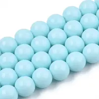 Opaque Solid Color Glass Beads Strands