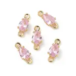 Brass Pave Cubic Zirconia Connector Charms