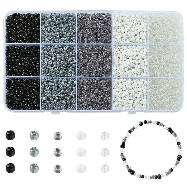 5 Colors Glass Seed Beads