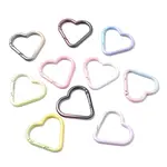 Spray Paint Alloy Spring Gate Rings