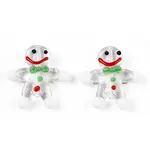 Gingerbread Man Handmade Lampwork Beads