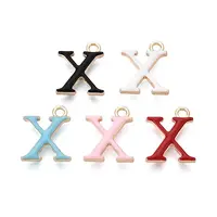 Rack Plating Alloy Enamel Pendants
