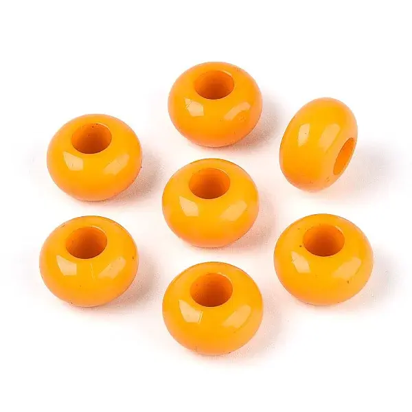 Opaque Acrylic European Beads