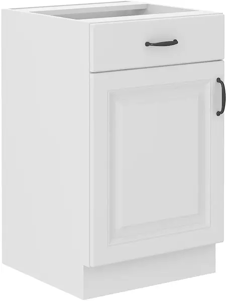 Spodní skříňka Stilo 50 D 1F 1S BB - Premium Box Barva korpusu: Bílá, Barva dvířek: Bílá