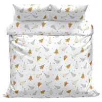 Povlečeme vše Bavlněné povlečení Stromky zlaté 140x200, 70x90 cm