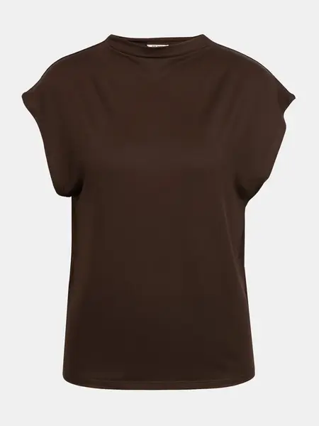 Tmavohnedé dámske tričko ORSAY