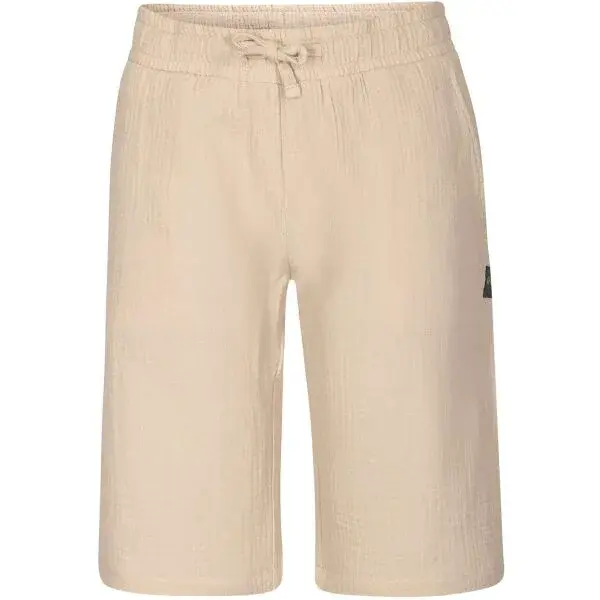 NAX INEBO Detské bavlnené krátke nohavice, béžová, veľkosť 164-170