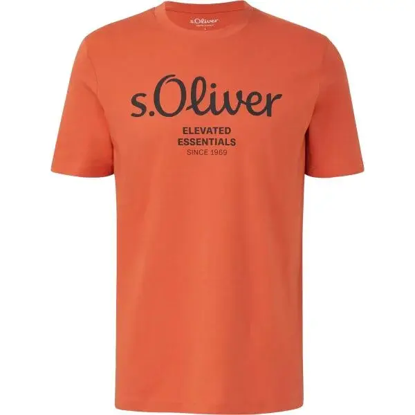 s.Oliver RL T-SHIRT SS NOOS Pánské tričko, oranžová, velikost XXXL