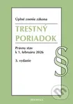 Trestný poriadok (Úplné znenie zákona. Právny stav k 1. februáru 2026) - kniha z kategorie Právo