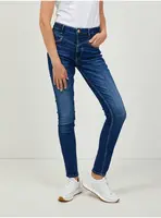 Tmavě modré dámské skinny fit džíny Guess - Dámské