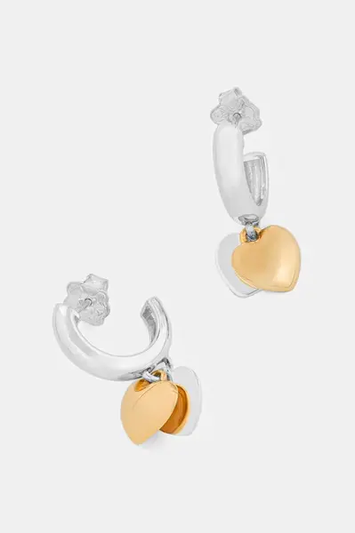 Pozlacené stříbrné náušnice Tous