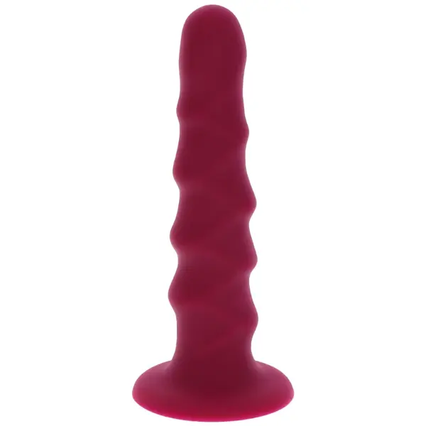Silikónové dildo s prísavkou Ribbed Dong