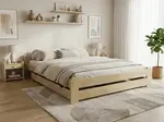 Posteľ Emily 120 x 200 cm, borovica Rošt: S lamelovým roštom, Matrac: Matrac DELUXE 10 cm