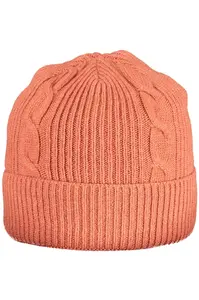 Pletená čiapka v lososovej farbe