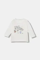 Detské bavlnené tričko s dlhým rukávom United Colors of Benetton