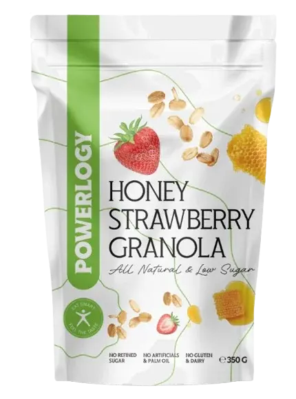 POWERLOGY Granola Honey Strawberry 350 g