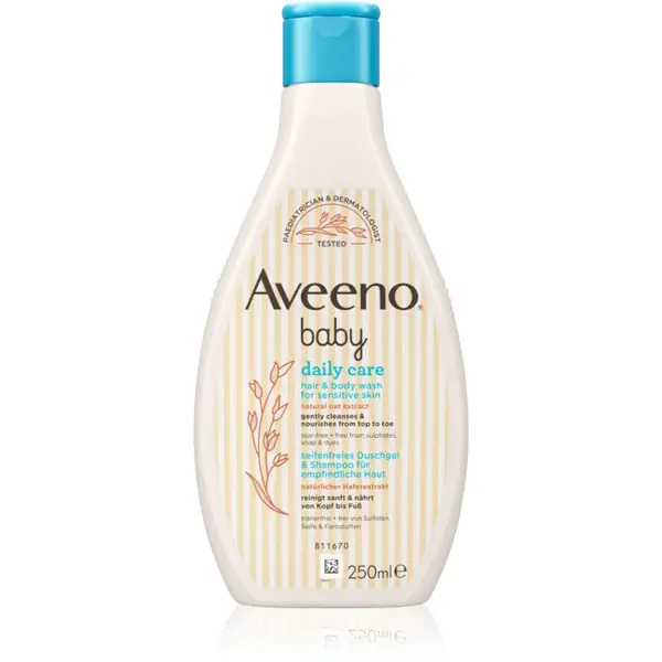 Aveeno Baby Daily Care umývací gél na telo a vlasy pre deti od narodenia 250 ml
