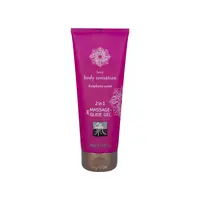 Hot Masážní lubrikant - 2in1 Massage a Glide Gel Raspberry