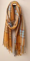 Šála Inverness 70x190 čtvercová, oranžová/modrá  - Sander