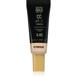 Dripping Gold CC Me In Mini Trial lehký make-up SPF 45 odstín Porcelain 01 5 ml