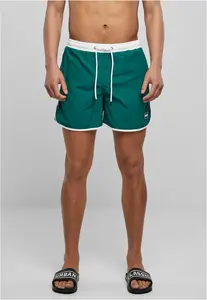 Retro plavky bílo/zelené