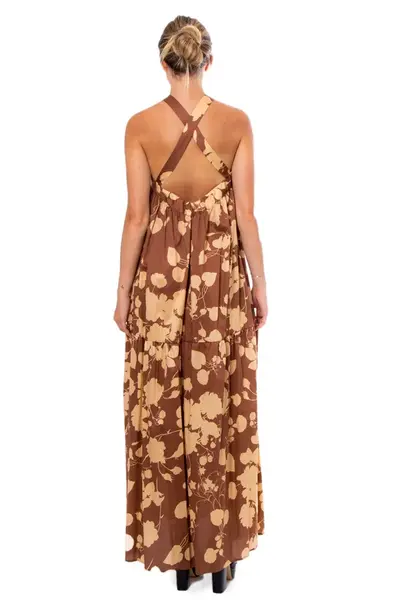 Vicolo dámské maxi šaty s potiskem