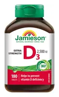 Jamieson Vitamín D3 2500 IU EXTRA