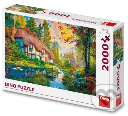 Puzzle Domek u řeky - puzzle z kategorie Umělecké