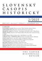 Slovenský časopis historický 2 / 2025