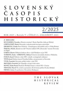Slovenský časopis historický 2 / 2025