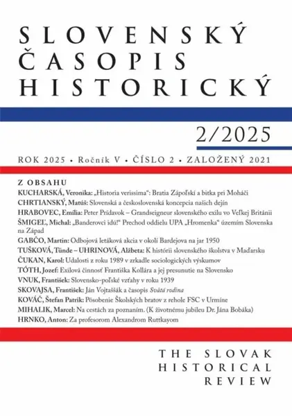 Slovenský časopis historický 2 / 2025