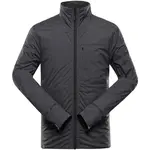 ALPINE PRO NOKED Pánská zateplená bunda, tmavě šedá, velikost
