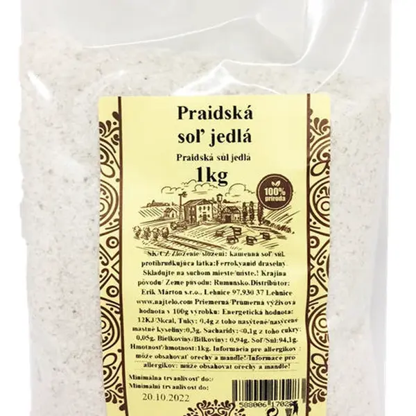 NAJTELO Praidská sůl jedlá 1 kg