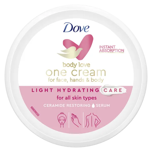 DOVE Pleťový a tělový krém Light Hydrating 250 ml
