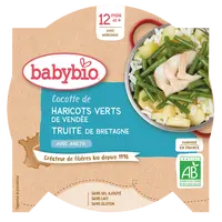 BABYBIO zelenina se pstruhem a špetkou kopru 230 g