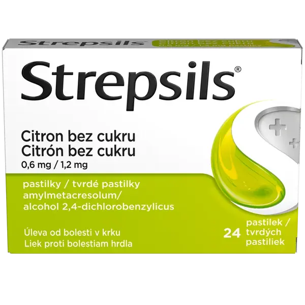 STREPSILS citron bez cukru 0.6mg/1.2mg 24 pastilek