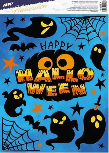 Okenní fólie halloween HA006 30x42cm
