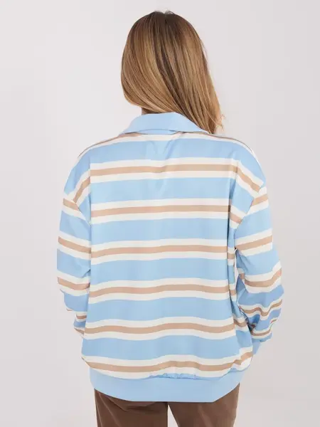 Pruhovaná blúzka s golierom