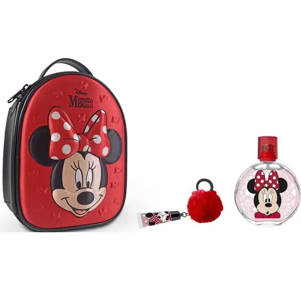 EP Line Minnie - EDT 100 ml + lesk na rty s přívěskem + pouzdro na zip