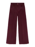 MANGO Džínsy 'ELISE'  tmavočervená