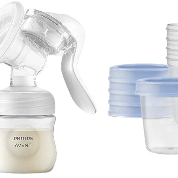 PHILIPS AVENT Odsávačka mateřského mléka manuální + VIA 5 x 180 ml
