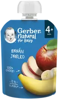 GERBER Natural kapsička banán a jablko 90 g