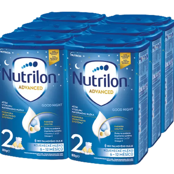 NUTRILON Advanced 2 Good Night pokračovací kojenecké mléka 6 x 800 g