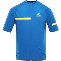 ALPINE PRO SAGEN Pánske cyklistické tričko, modrá, veľkosť