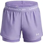 Under Armour TECH PLAY UP 2N1 SHORT Dievčenské šortky, fialová, veľkosť L