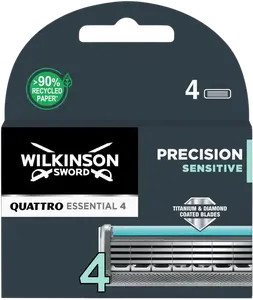 WILKINSON SWORD Quattro Titanium Sensitive - Náhradní hlavice 4 ks