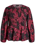 Zizzi Blúzka 'MNabila'  červená / čierna