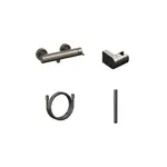 Sprchová batéria Ravak Espirit so sprchovacím setom 150 mm grafit kartáčovaný X07S131