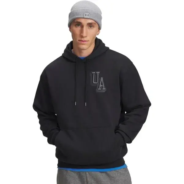 Under Armour ICON FLEECE GRAPHIC Pánska mikina, čierna, veľkosť L
